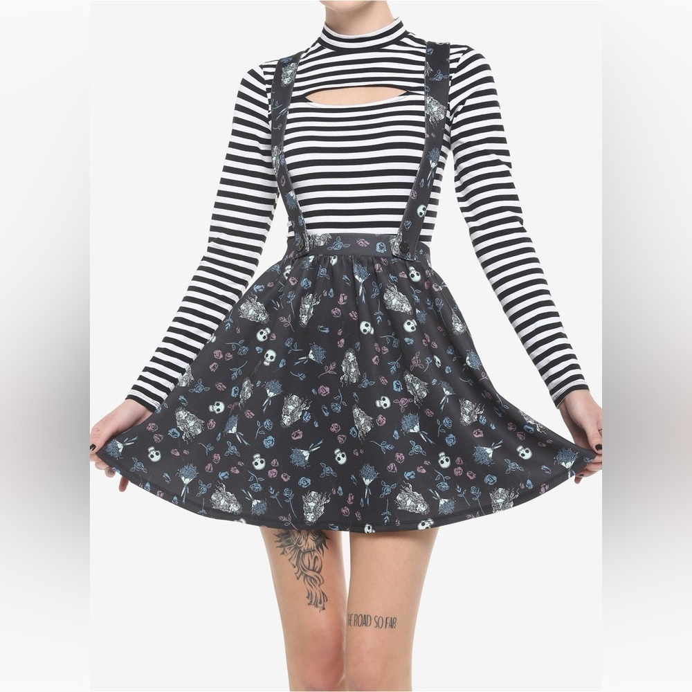 Corpse Bride Icon Suspender Skirt Size Women’s Juniors XS Adjustable Straps